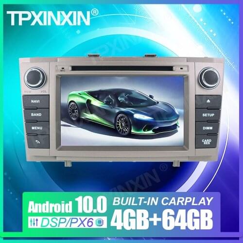 For Toyota Avensis T27 2009-2015 4+64G Android 10 Car GPS Radio Navigation Headunit Multimedia Player Auto Stereo Tape Recorder
