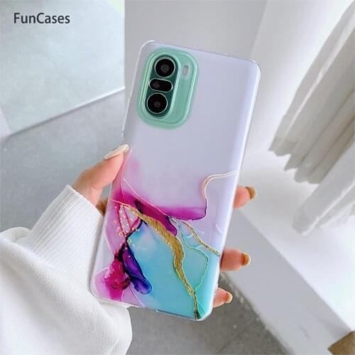 Phone Cases For Xiaomi telefoon Redmi K40 Blue Soft Silicone Protector sFor Xiaomi Redmi case K40 Pro Poco F3 Cover TPU Fundas