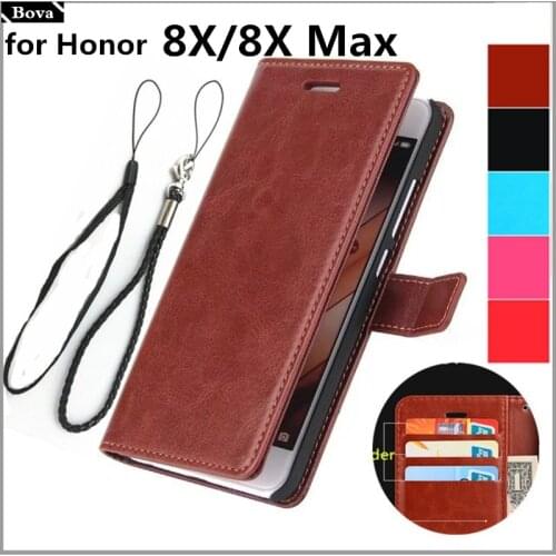 For fundas Huawei Honor 8X card holder cover case for Huawei Honor 8X Max leather phone case Honor 8X wallet flip cover