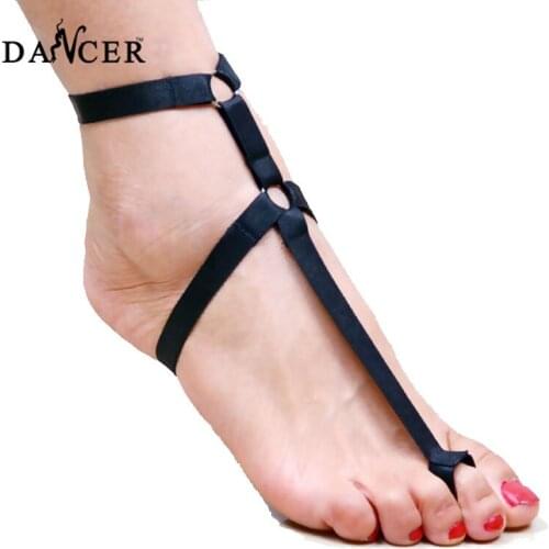 2 pcs Sexy Black foot leg Stud Rivet Women barefoot The toes link the ankles Leg Sock Garter Suspender Belt latex stockings