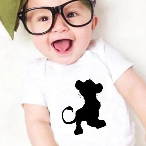 Baby Onesie Fashion Simba Lion King Print Casual Infant Romper Summer Short Sleeve O-neck Girl Boy Newborn Bodysuits Dropship
