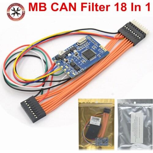 MB CAN Filter 18 In 1 CAN Filter for W222/W205/W447/204/W212/E(W207)/W246 Well Working for Benz/for B-MW Universal Filter