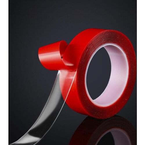 Useful Double-sided Length 3M Width 6/8/10/12/15MM Strong Clear Transparent Acrylic Foam Adhesive Tapedouble Sided Adhesive Tape