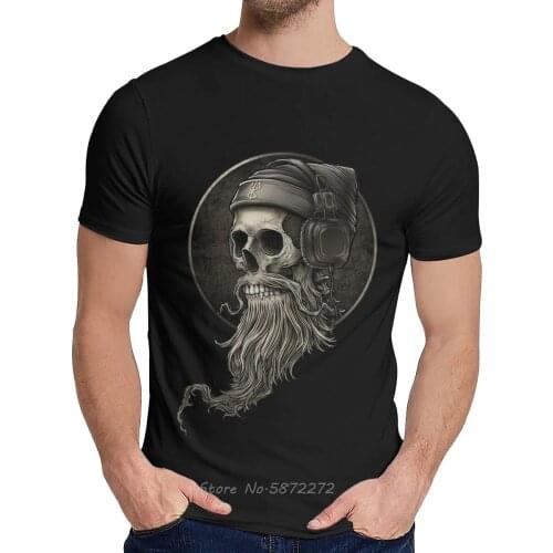 Leisure Man T-shirt Winya No. 99 Skull Beard Quality Cotton Fashion O-Neck Cartoon Print La Camiseta Tshirt Tees Sweatshirt