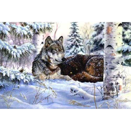 K096 YIKEE wolf diamond painting,diamond embroidery 5d,diamond embroidery accessories