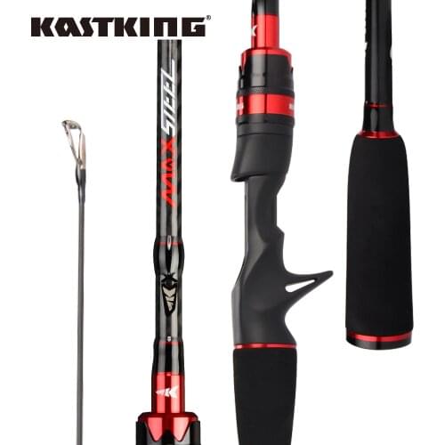 KastKing Max Steel Spinning Baitcasting Carbon Fishing Rod 1.80M 1.98M 2.13M M/MF Action Saltwater Freshwater Casting Fishing