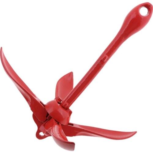 Marine Grade Stainless Steel Folding Grapnel Anchor - 3.3 Lb 1.5 Kg ,Oxidation Resistance