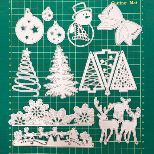 1PCS Metal cutting dies christmas New 2020 FEESTIGO cutting dies for scrapbooking Christmas Tree Cut dies DIY Stencils Die Cut