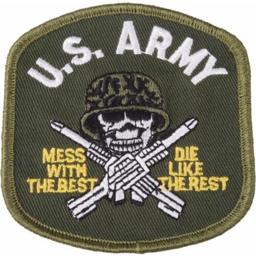 VIETNAM WAR EMBROIDERED PATCH US ARMY MESS WITH THE BEST DIE LIKE REST Military Store 5605101