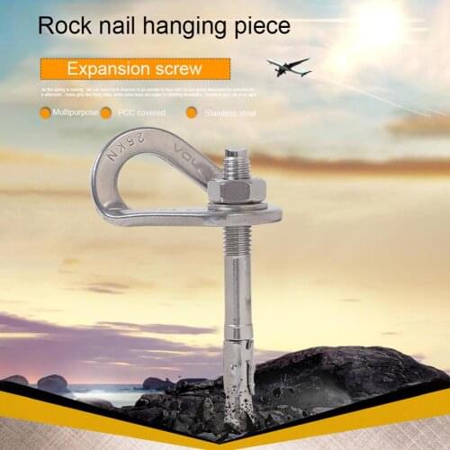 Stainless Steel Portable Outdoor Rock Climbing Pitons Safety Expansion Nail Equipment Rock Climbing Tool Accessories