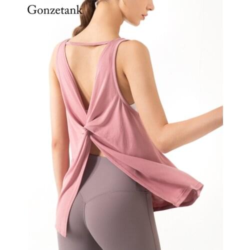 New Sleeveless Yoga shirt Women Tops Open Back Running Clothes Yoga Vest for Gym Fitness Running Blouses Workout Activewear