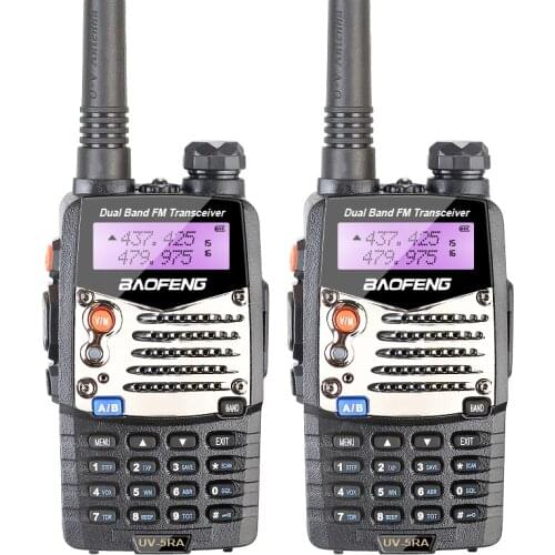 2PCS New Pofung Baofeng UV-5RA for Police Walkie Talkies Scanner Radio Vhf Uhf Dual Band Cb Ham Radio Interphone Transceiver