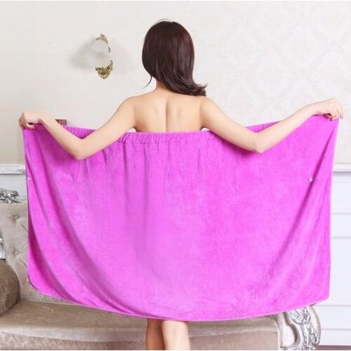 Sauna Clothes Beach Spa Bathrobes Absorbent Fast Drying Bath Towel Bath Skirt Portable Microfiber Boob Tube Top WF106