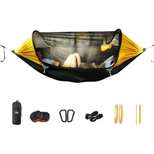 Tear-Resistant Nylon Parachute Double Hammock Outdoor Mosquito Bug Net Portable Parachute Nylon For Sleeping Travel Hiking