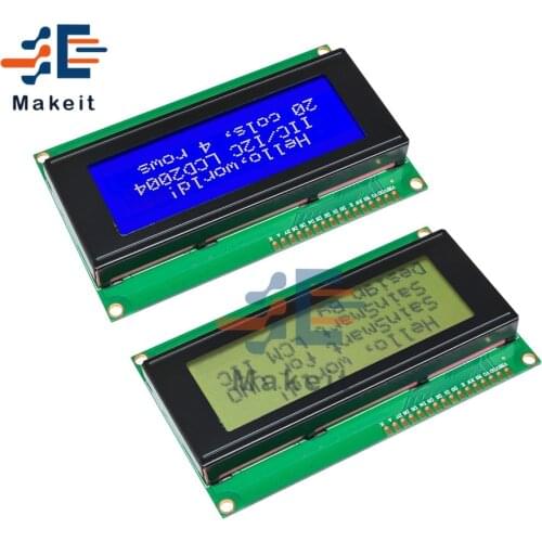 LCD Board 2004 20*4 20X4 Blue Yellow LCD Screen Display Module 3.3V 5V High Precision Display Black White Character for Arduino