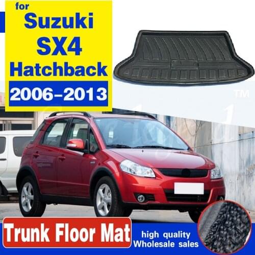 Boot Liner Rear Trunk Mat Cargo Tray Floor Carpet Protector 2007 2008 2009 2010 2011 2012 Fit For SUZUKI SX4 2006-2013 Hatchback