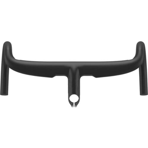 2020 New ZNIINO black matte Full Carbon Fiber Integrated Road Bicycle Handlebar Bike Handle Bent bars with stem 400/420/440mm