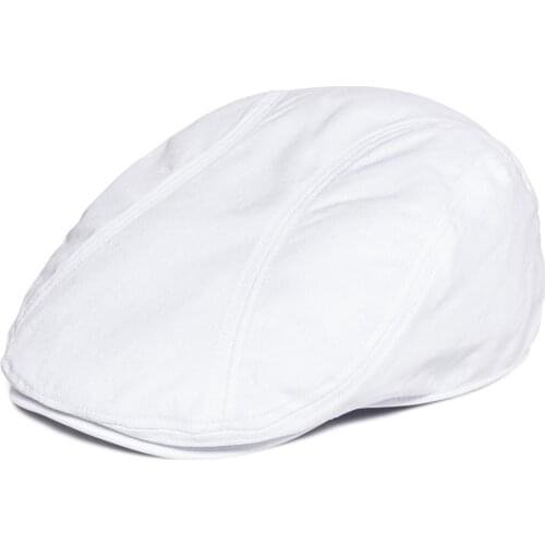 BOTVELA Summer Twill Cotton Flat Cap Men Golf Caps Baker Boy Hat Driver Hats Newsboy 820