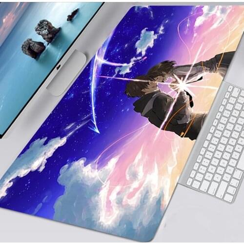 Cute Kawaii Your Name 30x60 Mousepad Gaming Accessories Non-slip Mouse Pad Anime Mausepad Keyboard Mat 90x30 Alfombrilla Raton