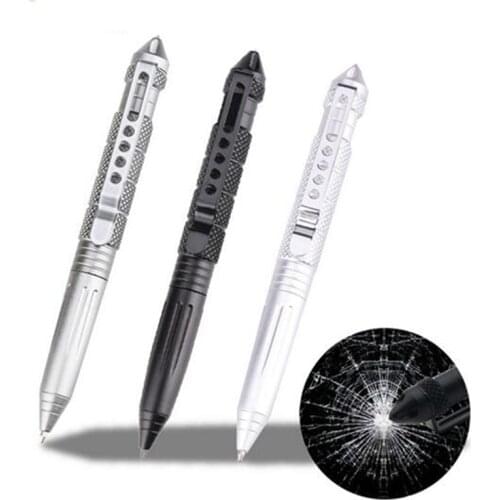 Self Defense Tactical Pen Writing Personal Survival Emergency Tool Weapon Anti-skid Portable Aluminum Glass Breaken