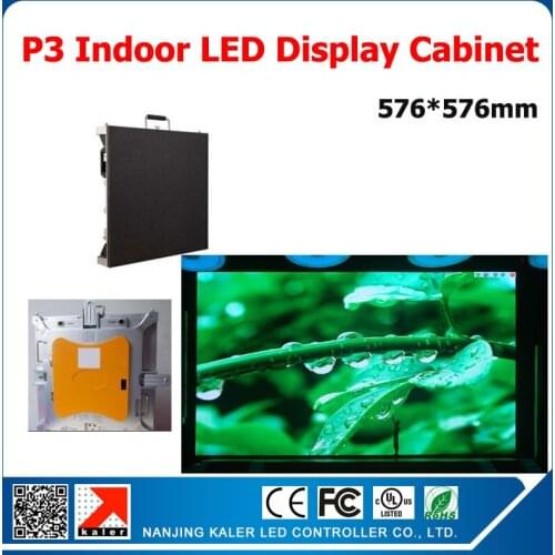 TEEHO P3 Led Display screen RGB Full color message video led panel 576X576mm with receiving card 576*576mm led display cabinet