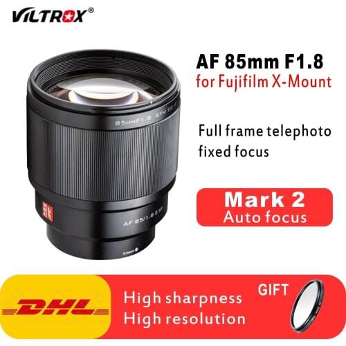 VILTROX 85mm F1.8 Mark II XF Lens Auto Focus AF Portrait Lens for Fuji Fujifilm X mount Cameras XT3 X-H1 XT20 XT30 XT4