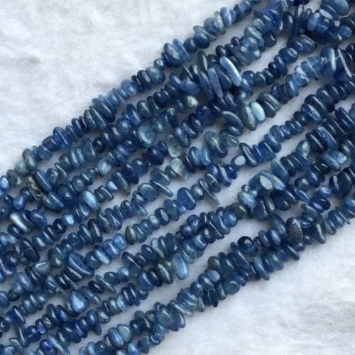 High Quality Natural Genuine Blue Kyanite Nugget Chip Loose Beads Fit Jewelry 3x8mm 15" 05594