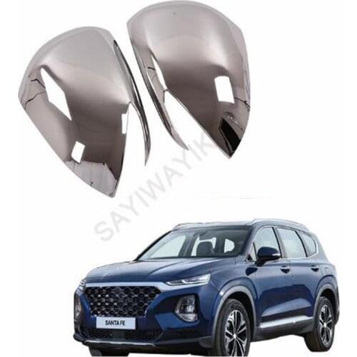 RearView Door Mirror Side Mirror Light Glass Frame Shell Parts for Hyundai Santa Fe IX45 2019 2020