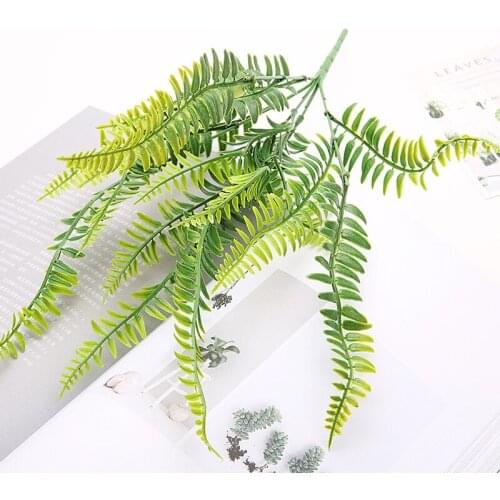 1Pcs Artificial Persian leaf Plants Pretty Fake Lifelike Plastic wedding background decorations Lysimachia Fern floral decor