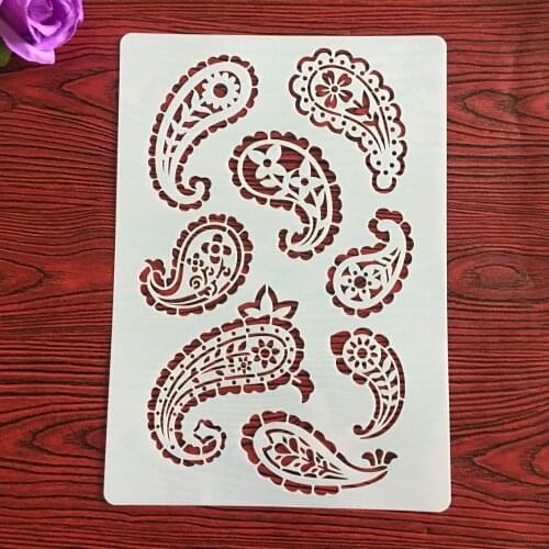 1Pcs Wind chimes A4 Stencil For Painting Scrapbook Coloring Embossing Album Decorative Template drawing mandala stencils