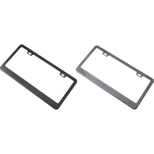2Pcs US Specification License Plate Frame License Plate Frame Bracket with Standard Screw Kits