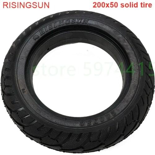 200x50 Solid Tyre 8 Inch Tubeless Tyre Non-inflatable Explosion-proof Tire for Electric Scooter Moto 200x50 RISINGSUN tire