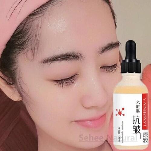 6 peptide Hyaluronic Acid Essence Wrinkles Desalination Wrinkles Firming Serum Fine Line Lifting 30ml Skin Care