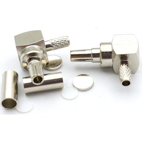 300PCS LOT CRC9 male right angle crimp for RG316 RG174 cable