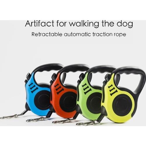 3/5M Retractable Dog Leashes Automatic Adjustable Extending Nylon Dogs Leash Rope For Puppy Cats Leash Walking Pet Accessories