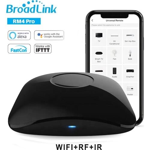 Broadlink Rm4 pro 2020 New WiFi IR RF Smart Remote controller, Alexa Echo Google Home Voice Control For Smart Home