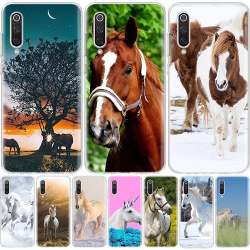 Unicorn White Horse in The Clouds Phone Case For Xiaomi Mi 11 9 8 A3 A2 A1 CC9 E 9T 10T Note 10 Lite F2 Pro F3 X3 6X 5X F1 Coque