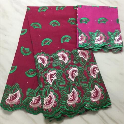 Cheap Nigeria Cotton Fabric 2020 High Quality Lace Dubai Fabric Soft Emroidered Swiss Voile Lace In Switzerland 5+2Yards/Lot PS