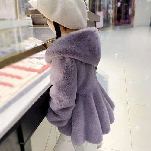 2019 Winter Girl Coats Fur Jackets Snowsuit Kids Clothing Down Parkas Children Jacket Hooded Fashion Thick Baby Coat