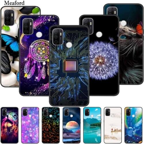 For OPPO A53 2020 Case Luxury Silicone TPU Soft Cover Phone Case for OPPO A54 4G Shockproof Cute TPU Bumper Fundas Coque CPH2127