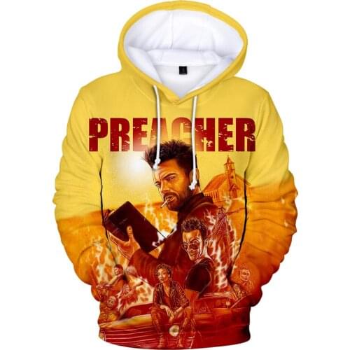 Hot Sale Preacher 3D Hoodies Men/Women Autumn Winter Fashion Casual Pullover Hooded 3D Print Preacher Mens Sweatshirts Clothes