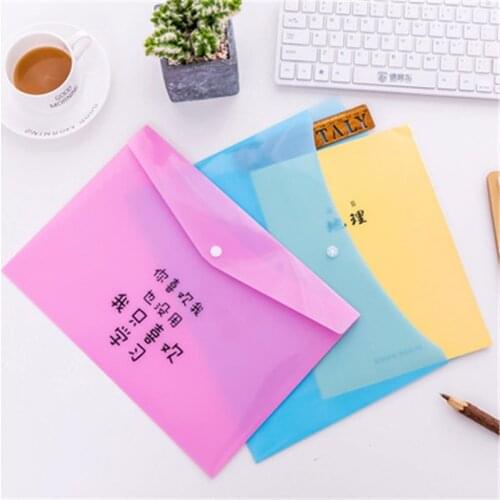 DL Korean stationery, creative philology, file bag office learning material bag student test paper 22 silk