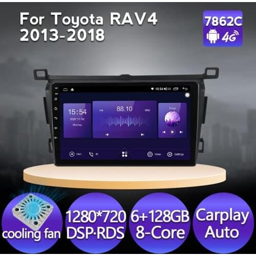 MEKEDE 9'' 6G 128GB Android 11 Car Player Navigation GPS Radio For Toyota RAV4 4 XA40 5 XA50 2012 - 2018 4G LTE DSP carplay IPS