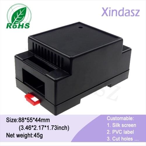 Wholesale 5 pieces 88*55*44mm din rail enclosure electrical plastic box