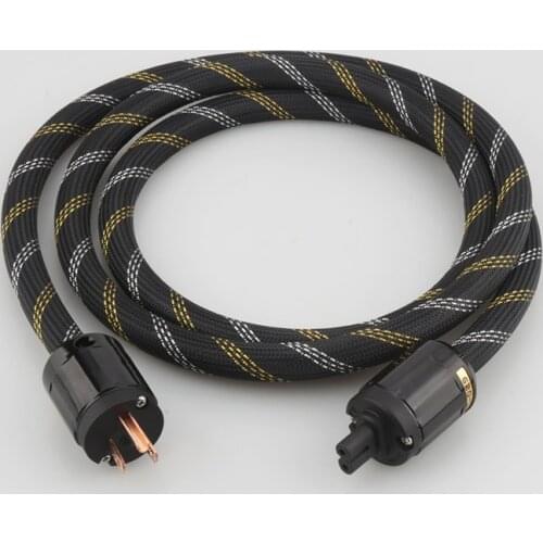 P101 Copper US Power Cord Cable With Figure 8 IEC Female socket For CD/Amplifer/DVD HIFI