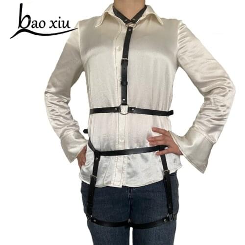 New Women Harness Body Belts Sexy Garters Bondage Belt Punk Strap Waist To Leg Adjustable Corset Belts Sensual Suspenders sets