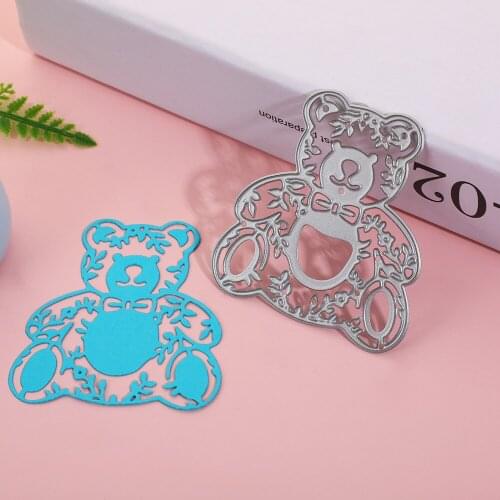 Bear Die Cutting Dies For Scrapbooking DIY Mold Fustelle Card Making Stencil Embossing Template Die Knife Mould Paper Craft
