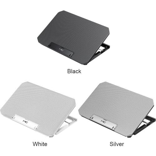 Q100 Gaming Laptop Cooling Pad with 2 Turbo Fans 4-Level Angle Adjustable Laptop Cooler Stand Holder Riser for 17 inch Notebook