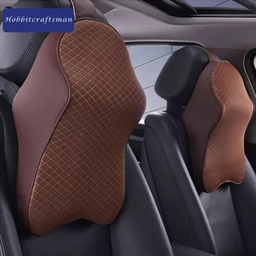 3D Memory Foam Car Neck Pillow Adjustable Head Restraint Auto Headrest Travel Pillow Neck Support Holder Seat Covers Car Styling