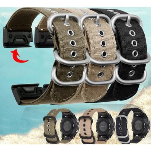 Fenix 6 Pro/Sapphire Wristband QuickFit 22mm NOTA Durable Watch Band Strap for Garmin Fenix 5X/Quatix 5/Forerunner 935/Instinct